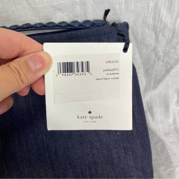 Kate Spade “On Purpose” Denim Wristlet – Floral Embroidered, NWT - Picture 10 of 11